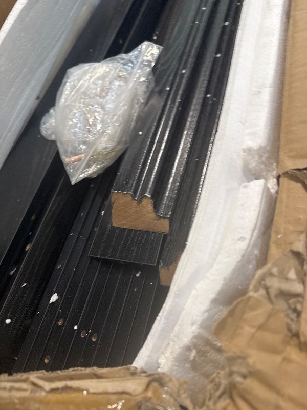 Photo 1 of ** USED** GarveeHome Corner Bookshelf Black, 71.8'' Black Corner Bookcase, L-Shaped Bookshelf Farmhouse Bookcase, 5 Tier Display Shelf Heavy Duty Bookcases, Bookshelves with Storage