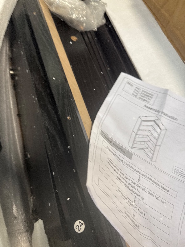 Photo 1 of ** USED** GarveeHome Corner Bookshelf Black, 71.8'' Black Corner Bookcase, L-Shaped Bookshelf Farmhouse Bookcase, 5 Tier Display Shelf Heavy Duty Bookcases, Bookshelves with Storage