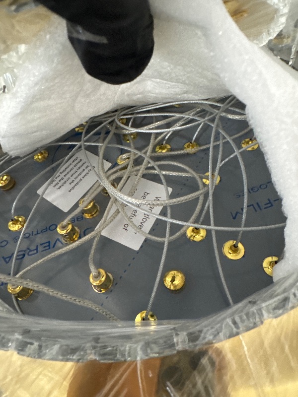 Photo 1 of ** NEW / NO RETURN ** IDEQUY Contemporary Extra Large Crystal Chandelier Modern 6 Ring LED Gold Ceiling Light Adjustable Stainless Steel Chandeliers D8+15.7"+23.6"+31.5"+39.4"+47.5"