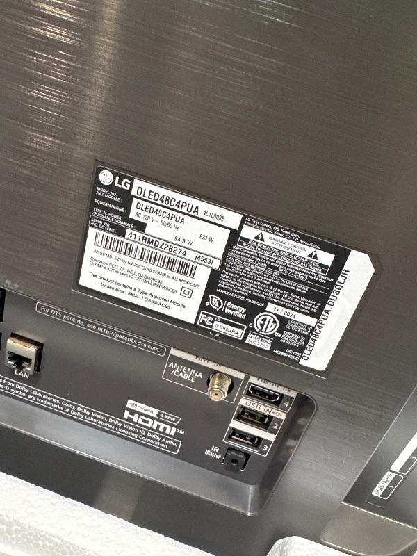 Photo 1 of ** USED / TESTED FUNCTIONAL ** LG 48-Inch Class OLED evo C4 Series Smart TV 4K Processor Flat Screen with Magic Remote AI-Powered with Alexa Built-in (OLED48C4PUA, 2024),Black