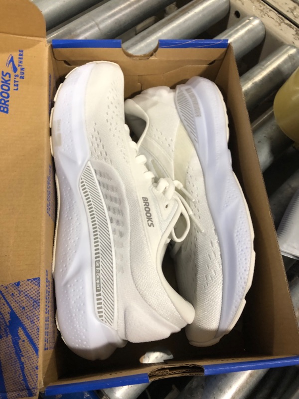 Photo 1 of ** USED** Brooks Women’s Adrenaline GTS 24 Supportive Running Shoe - White/Oyster/Alloy - 8.5 Medium