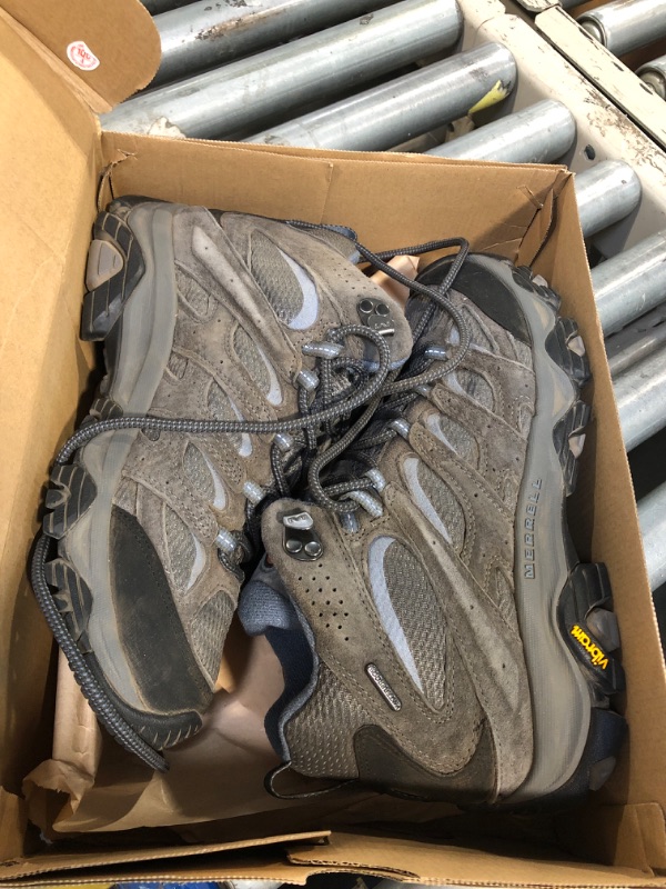 Photo 1 of ** DIRTY/ VERY USED** Merrell Women's Moab 3 Mid Waterproof Hiking Boot, Granite, 9.5