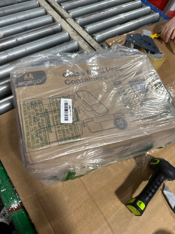 Photo 1 of [5-Pack,36 Oz]Glass Meal Prep Containers 2 Compartments Portion Control with Upgraded Snap Locking Lids Glass Food Storage Containers, Microwave, Oven, Freezer and Dishwasher (4.5 Cups)