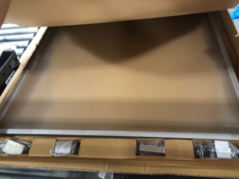 Photo 1 of ** USED**  Quartet Workstation Privacy Screen, 36" x 48", For Cubicle or Office, Adjustable Height, Sliding, Sturdy Aluminum Frame,**Includes Attachable Whiteboard (WPS1000)**