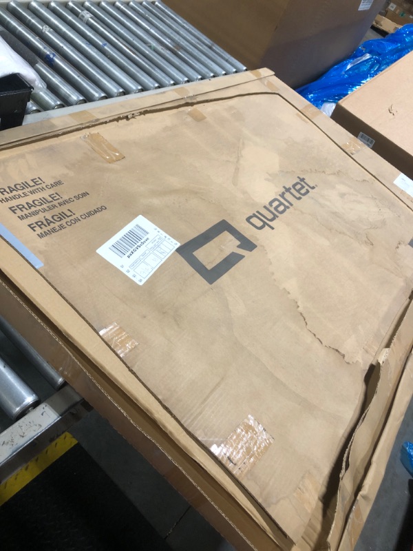 Photo 1 of ** USED**  Quartet Workstation Privacy Screen, 36" x 48", For Cubicle or Office, Adjustable Height, Sliding, Sturdy Aluminum Frame,**Includes Attachable Whiteboard (WPS1000)**