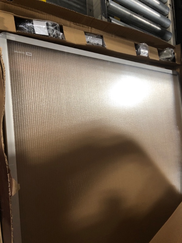 Photo 1 of ** USED**  Quartet Workstation Privacy Screen, 36" x 48", For Cubicle or Office, Adjustable Height, Sliding, Sturdy Aluminum Frame,**Includes Attachable Whiteboard (WPS1000)**