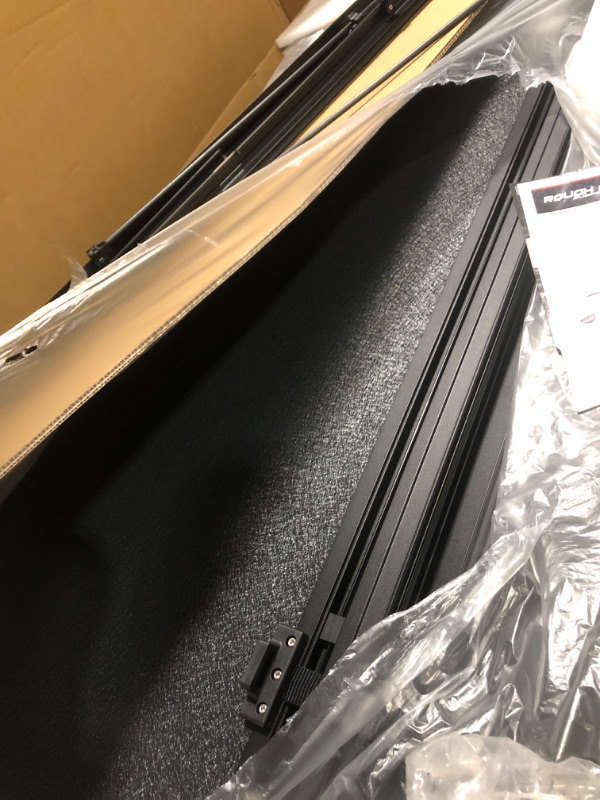 Photo 1 of ** NEW/ COMPLETE** Rough Country Hard Tri-Fold Flip Up Truck Bed Tonneau Cover for Chevy Silverado & GMC Sierra 1500 (2019-2025) - Flush Aluminum Bed Cover, Fits 6'7 (79.4") Bed