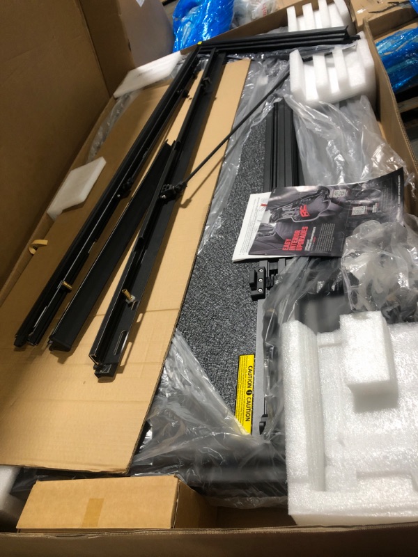 Photo 1 of ** NEW/ COMPLETE** Rough Country Hard Tri-Fold Flip Up Truck Bed Tonneau Cover for Chevy Silverado & GMC Sierra 1500 (2019-2025) - Flush Aluminum Bed Cover, Fits 6'7 (79.4") Bed