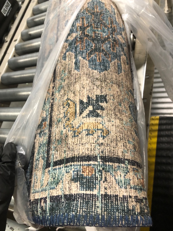 Photo 1 of * USED* Loloi II Skye Collection SKY-03 Denim/Natural 7'-6" x 9'-6" Area Rug