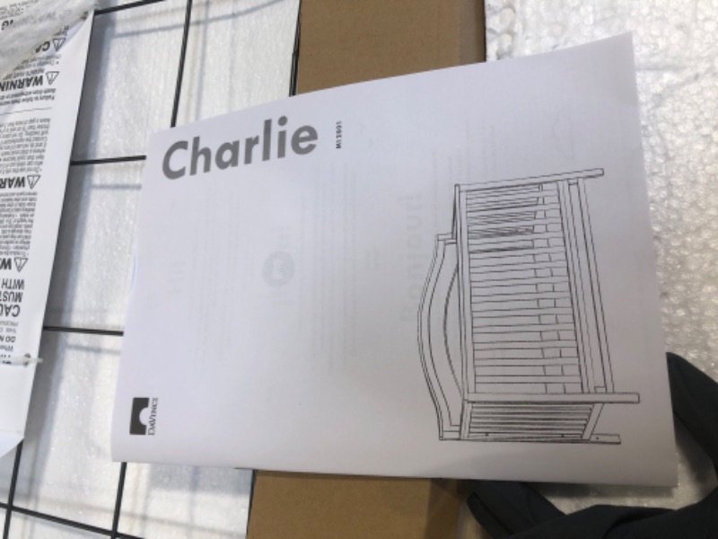 Photo 1 of ** NEW / HARDWARE COMPLETE** DaVinci Charlie 4-in-1 Convertible Crib - GREENGUARD Gold Certified - Wooden Baby Crib Convertible to Toddler Bed, Daybed, and Full-Size Baby Bed with 4 Adjustable Heights - Easy to Assemble - Honey