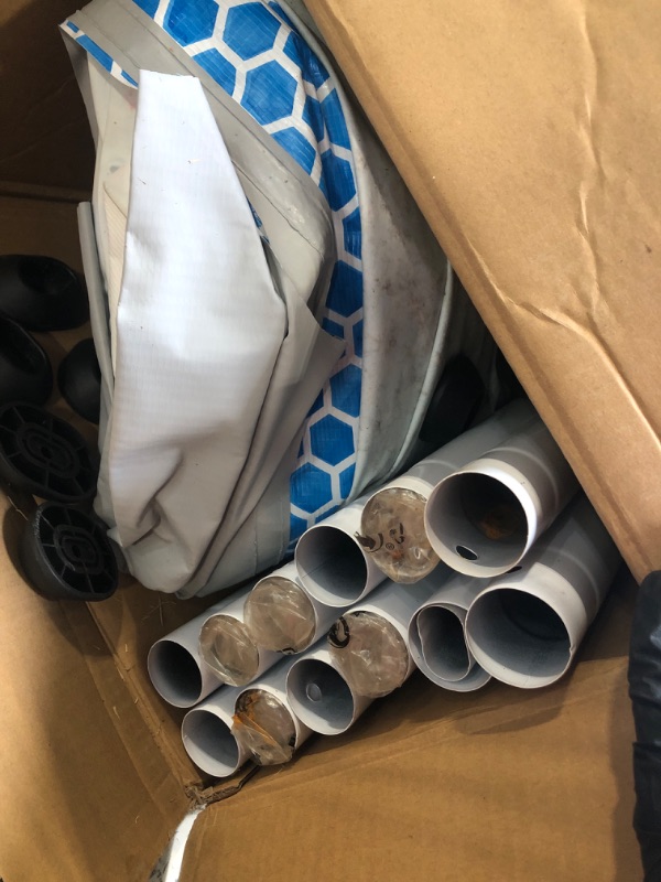 Photo 1 of ** POOL VERY USED AND RUSTY DUE TO HUMIDITY ** Intex 26711EH Prism Frame Premium Above Ground Swimming Pool Set: 12ft x 30in – Includes 530 GPH Cartridge Filter Pump – SuperTough Puncture Resistant – Rust Resistant – 1718 Gallon Capacity