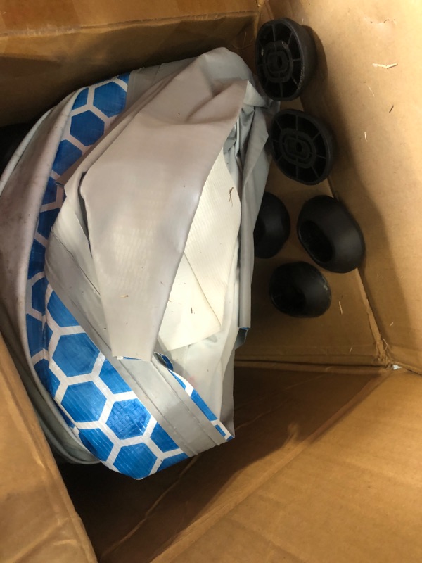 Photo 1 of ** POOL VERY USED AND RUSTY DUE TO HUMIDITY ** Intex 26711EH Prism Frame Premium Above Ground Swimming Pool Set: 12ft x 30in – Includes 530 GPH Cartridge Filter Pump – SuperTough Puncture Resistant – Rust Resistant – 1718 Gallon Capacity