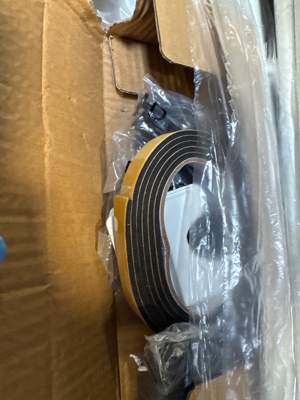 Photo 1 of ** NEW / COLOR WHITE ** NEEBIRGELIA TEMMER Metal Bed Frame Queen Size with Headboard and Footboard Single Platform Mattress Base,Metal Tube and Antique Brown Baking Paint Iron-Art Bed 