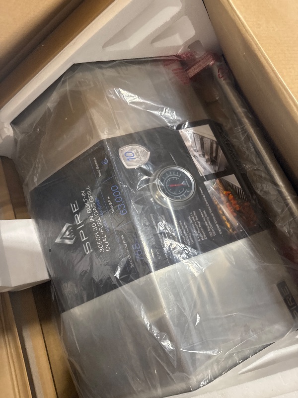 Photo 1 of ** NEW ** Spire Premium 5 Burner Built In Gas Grill Island Head, Stainless Steel 30 Inch Propane Grill with Rear Burner, 63,000 BTUs, 750 SQ In Racks, Dual Fuel Compatibility - 740-0788P