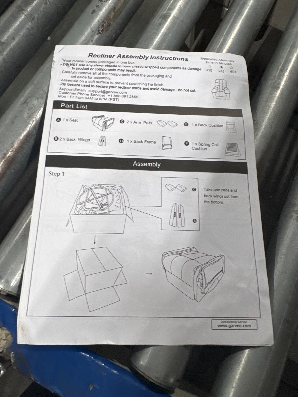 Photo 1 of ** NEW ** Rocking Recliner Chair, 360° Swivel & 30° Rocking, Upholstered Fabric Nursery Chair with Side Pockets, Q235 Steel Frame for Small Spaces & Versatile Use