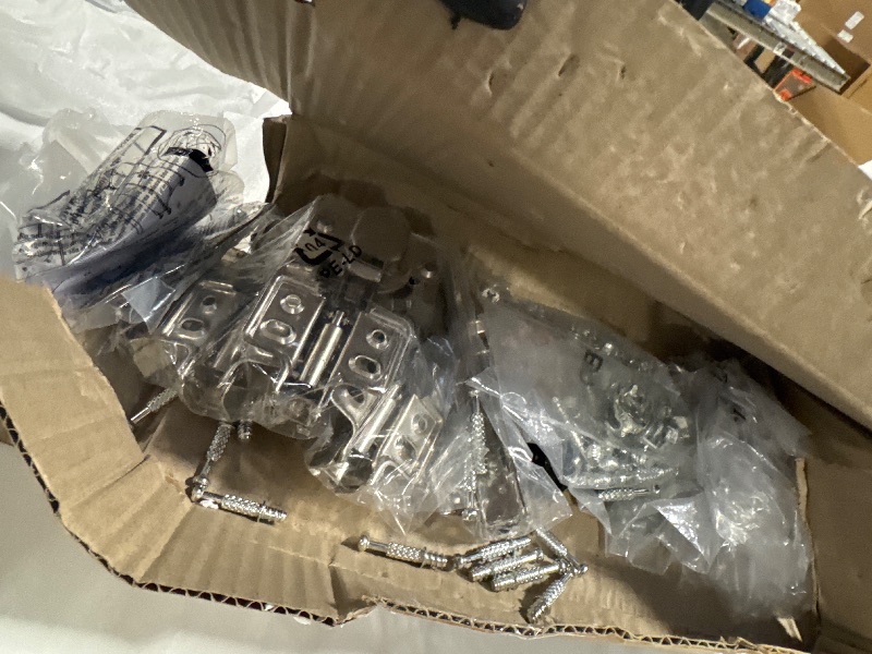 Photo 1 of ** USED ** YITAHOME Makeup Vanity Desk with Mirror and Lights, Farmhouse Vanity Table with Charging Station, 42'' Dressing Table with 2 Drawers & 6 Cabinets, 3 Color Lighting Modes, for Bedroom, White