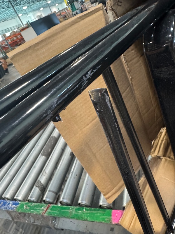 Photo 1 of ** USED/ DAMAGE 1 CHAIR ** VINGLI 8 Pack Folding Chairs with Padded Seats, Metal Frame with Pu Leather Seat & Back, Capacity 350 lbs, Black