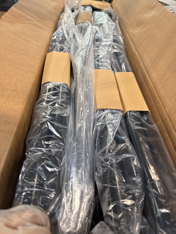 Photo 1 of ** NEW ** Sweetcrispy Folding Chair 4 Pack, Leather Padded Folding Chairs, Sturdy Metal Foldable Chairs, Easy to Use and Store, Outdoor and Indoor, for Home, Office, Party, Comfy