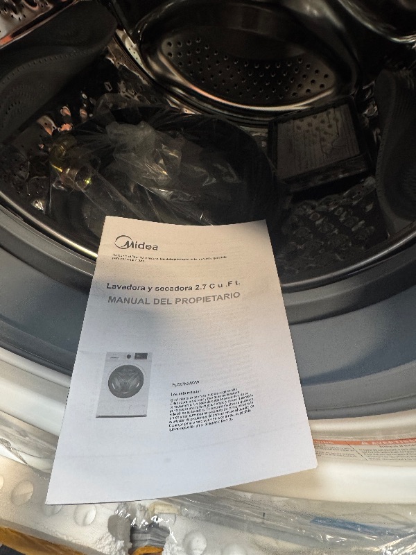 Photo 1 of ** NEW / TESTED FUNCTIONAL ** Midea 24 Inch Washer and Dryer Combo, All in One Washer and Dryer 2.7 cu.ft 26lbs, Ventless Washing Machine, Steam Care, Overnight Dry, 1400 RPM, 16 Cycles Front Load Washer, Full-Automatic, White