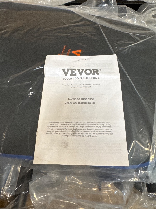 Photo 1 of ** USED ** VEVOR Inversion Table, 300 lbs Capacity Heavy Duty Inversion Table, Decompression Back Stretcher Machine, Strength Training Equipment with Headrest, Ankle Lock, Adjustable Protective Belt, Blue/Black