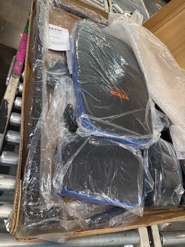 Photo 1 of ** USED ** VEVOR Inversion Table, 300 lbs Capacity Heavy Duty Inversion Table, Decompression Back Stretcher Machine, Strength Training Equipment with Headrest, Ankle Lock, Adjustable Protective Belt, Blue/Black