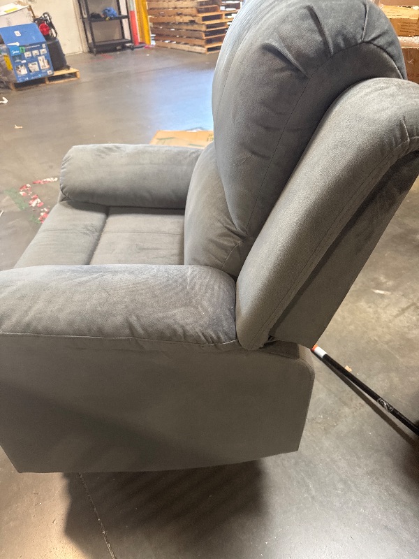 Photo 1 of ** USED** Phoenix Home Fabric Manual Recliner Chair for Adults, Comfy Reclining Chairs with Overstuffed Arm and Back, Single Sofa for Living Room, Grey