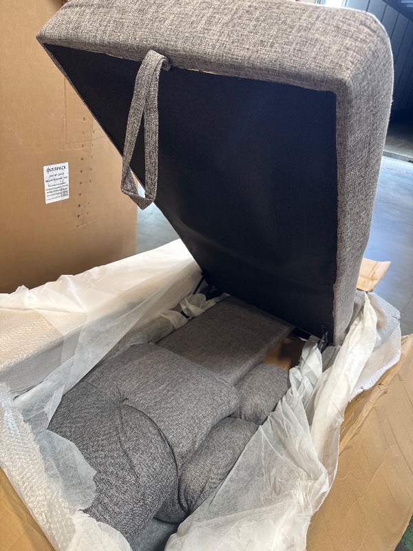 Photo 1 of ** PARCIAL SET BOX 2/3**  ERYE 83-inch Pull Out Sleeper Couch Bed, L-Shaped Corner Reversible Sleeper Sectional Sofa Polyester Blend Tufted Upholstered Convertible Sofa Bed with Storage Chaise for Home Apartment Living Room