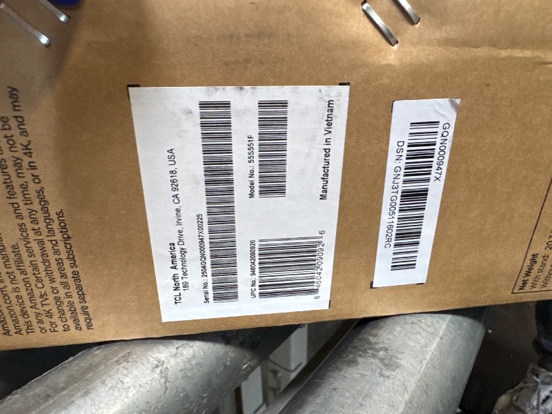 Photo 1 of ** NEW / TESTED FUNCTIONAL ** TCL 55-Inch Class S5 UHD 4K LED Smart TV with Fire TV (55S551F, 2024 Model), Dolby Vision, HDR PRO+, Dolby Atmos, Alexa Built-in with Voice Remote, Apple AirPlay 2 Compatibility, Streaming Television