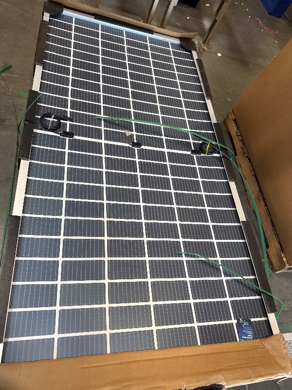 Photo 1 of ** USED/ UNTESTED ** Renogy Solar Panels 200 Watt 12V, Flexible Solar Panel 200W 22% High-Efficiency, 240° Ultra Lightweight Solar Panels for Marine RV Cabin Van Car Boat Camping Curve Surfaces