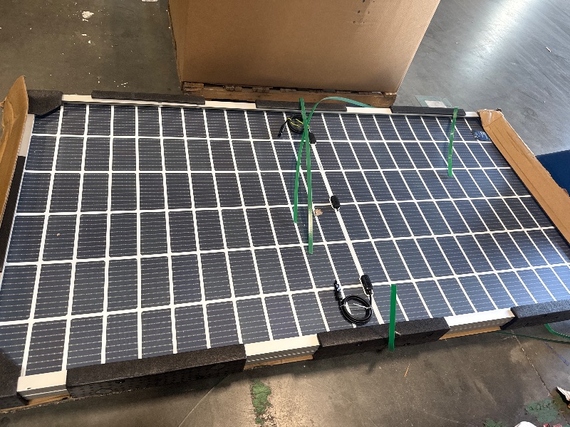 Photo 1 of ** USED/ UNTESTED ** Renogy Solar Panels 200 Watt 12V, Flexible Solar Panel 200W 22% High-Efficiency, 240° Ultra Lightweight Solar Panels for Marine RV Cabin Van Car Boat Camping Curve Surfaces