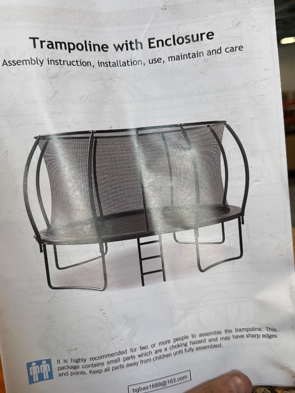 Photo 1 of ** USED** ALTLER Trampoline Enclosure Net Outdoor Jump for Kids and Adults Round ASTM Approved Heavy-Duty Bounce Mat with Enhanced Weight Capacity