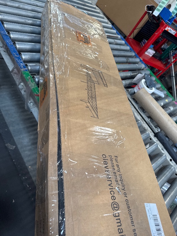 Photo 1 of ** NEW** OLEVS Full Bed Frame with Headboard, Metal Platform Bed Full Size with 2-Tier Storage, LED Light & Charging Station Type C, No Box Spring Needed