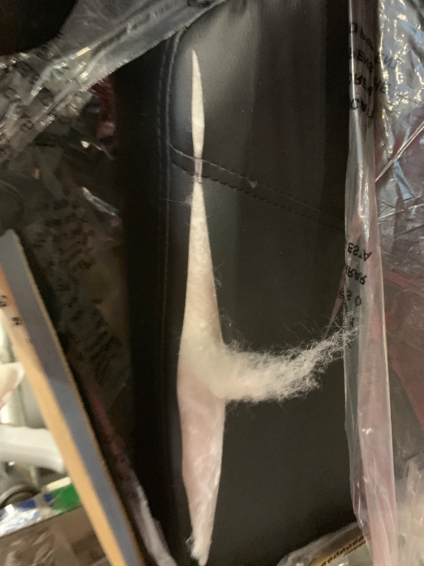 Photo 1 of ** USED / DAMAGE MINOR** Recliner Chair for Living Room, Leather Recliners, Home Theater Seating with Lumbar Support with Adjustable Backrest and Footrest, Modern Living Room Furniture with Padded Seat Backrest, Black