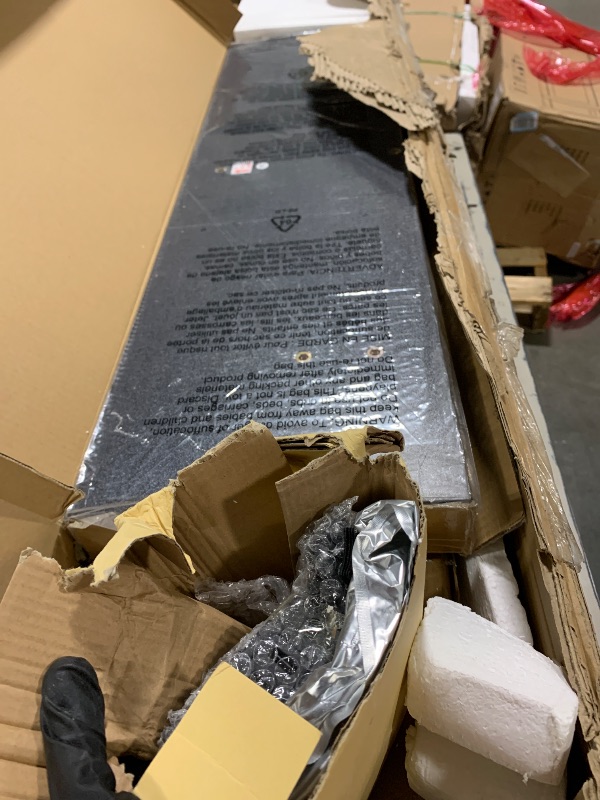 Photo 1 of ** NEW // INLUDED HARDWARE** Rolanstar Bed Frame Queen Size with Charging Station and LED Lights, Upholstered Storage Headboard with Drawers, Heavy Duty Metal Slats, No Box Spring Needed, Noise Free, Easy Assembly, Dark Grey