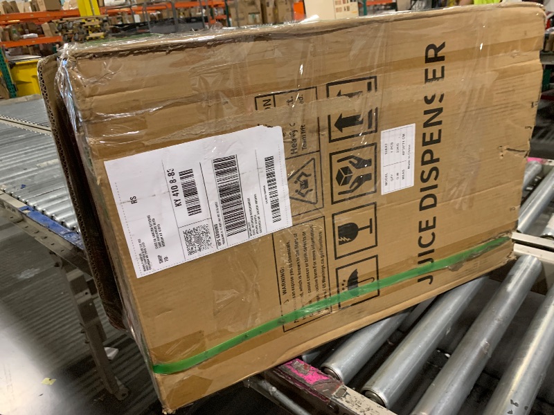 Photo 1 of ** VERU USED / TESTED FUNCTIONAL ** Commercial Beverage Dispenser, 2 Tanks 5.28 Gallon 20L Commercial Juice Dispenser, 10 Liter Per Tank, 280W Stainless Steel Food Grade Ice Tea Drink Dispenser with Thermostat Controller