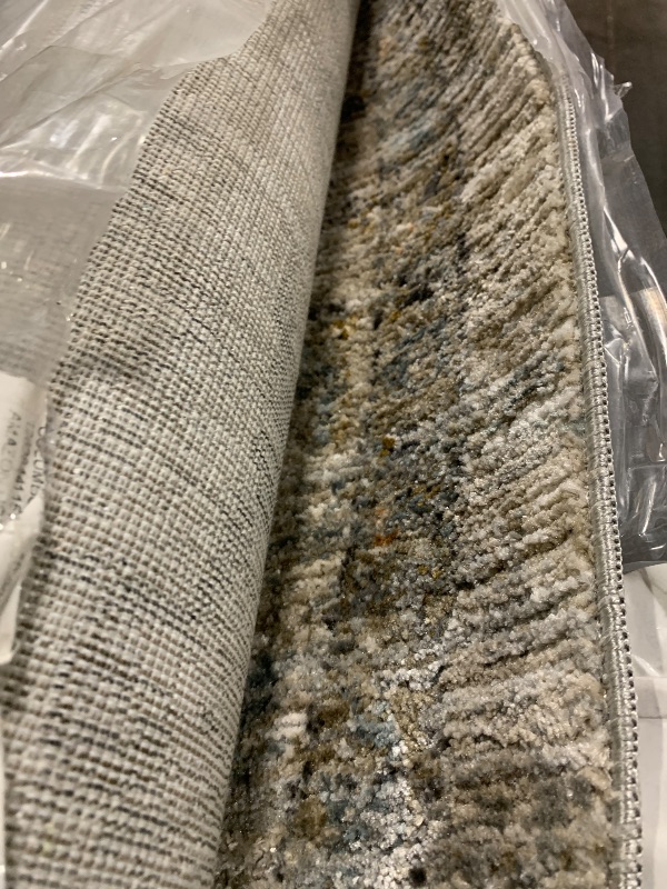 Photo 1 of ** USED* Loloi Jean Stoffer Katherine Collection KES-03 Beige/Mist 7'-10" x 7'-10", .25" Pile Height, Round Area Rug