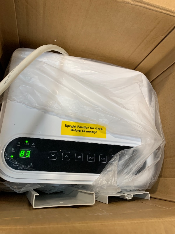 Photo 1 of ** VERY USED / TESTED FUNCTIONAL ** ZAFRO Portable Air Conditioners, 10000 BTU, 3 in 1 Portable AC Unit with Window Kits, Fan & Dehumidifier Modes, Cools up to 450 Sq.Ft, LED Display/Remote Control, 24H Timer for Living Room, Bedroom