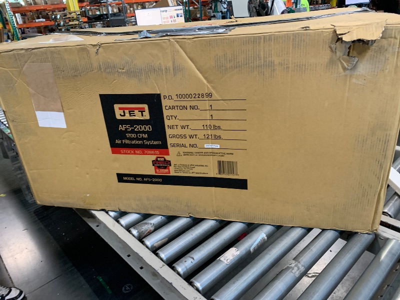 Photo 1 of ** USED / TESTED FUNCTIONAL ** JET Air Filtration System, 1-Micron Filter, 1700 CFM, 115V 1Ph (Model AFS-2000)