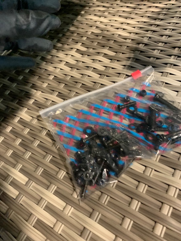 Photo 1 of ** USED/ Outdoor Reclining Chairs, Patio Recliner Chair with Adjustable Backrest and Footrest, Rattan Armchair Up to 150°Lay Flat, Wicker Recliner Chairs with Flip-Up Table and Removable Cushion 1 Piece