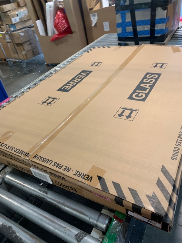 Photo 1 of ** NEW IN PERFECT CONDITION WITH HARDWARE INCLUDED** Quartet Magnetic Glass Dry Erase White Board, 48" x 36" Whiteboard, Frameless, Brilliance White High Contrast White Glass (G24836W)