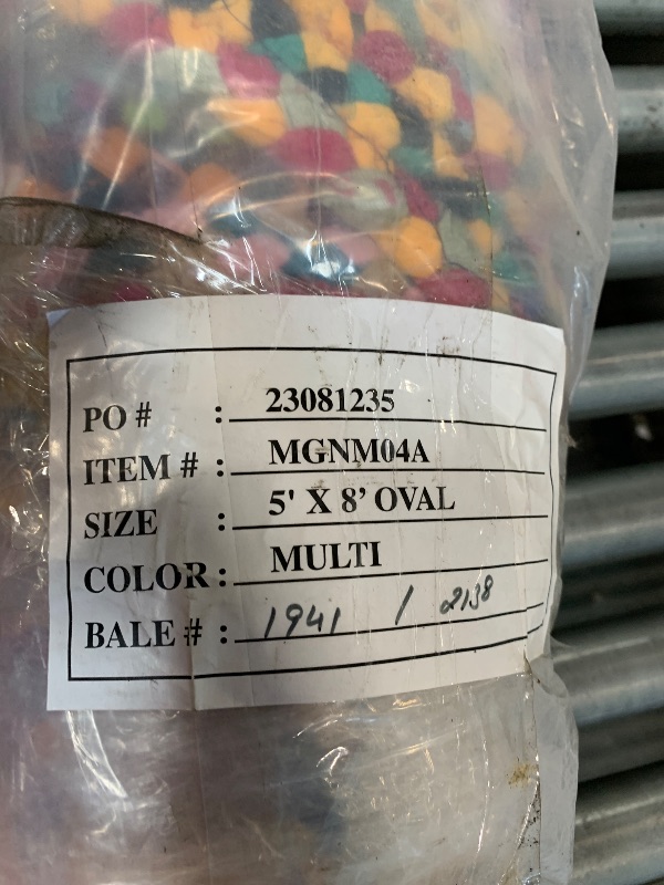 Photo 1 of ** USED*  nuLOOM Oval 5' x 8' Bohemian Hand Braided Area Rug, Vibrant Colors, Hand Crafted in India, Medium Pile, Tammara Multi