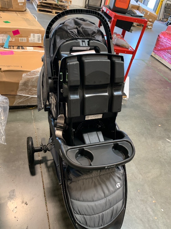 Photo 1 of ** USED / DAMAGE MINOR** Baby Trend Stroller and EZ-Lift Infant Car Seat, EZ Ride Travel System, Dash Grey