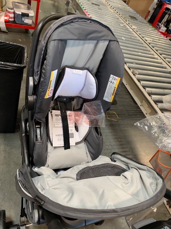 Photo 1 of ** USED / DAMAGE MINOR** Baby Trend Stroller and EZ-Lift Infant Car Seat, EZ Ride Travel System, Dash Grey