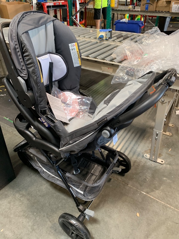 Photo 1 of ** USED / DAMAGE MINOR** Baby Trend Stroller and EZ-Lift Infant Car Seat, EZ Ride Travel System, Dash Grey