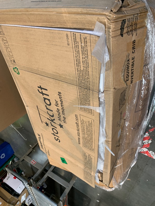 Photo 1 of **  NEW / COMPLETE ** Storkcraft Equinox Grow-with-Me Convertible Crib (White & Vintage Driftwood) – GREENGUARD Gold Certified, Converts to Toddler Bed & Daybed, Fits Standard Crib Mattress