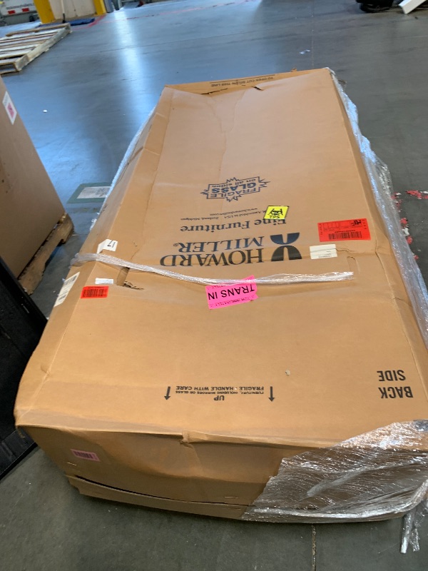 Photo 1 of ** FACTORY SEALED ** Howard Miller 549905 Blue Grass II Curio Carbinet II Door Organizer Trays, Black TRUCK NEEDED FOR TRANSPORT