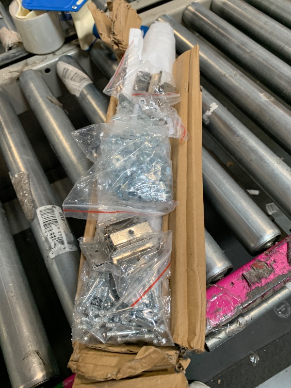 Photo 1 of ** USED** HOMCOM 72" Farmhouse Kitchen Pantry Cabinet, Freestanding Tall Storage Cabinet with 4 Barn Doors, 4 Adjustable Shelves and 8 Door Shelves, Embossed White Wood Grain