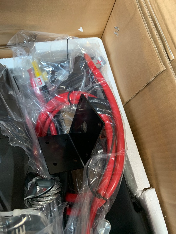 Photo 1 of ** NEW / COMPLETE HARDWARE ** RUGCEL 12000lb New Waterproof Electric Steel Rope Winch 12V with Hawse Fairlead,2 in 1 Wireless Remote Control, Wired Control,for Truck SUV,Jeep Trailer Winch