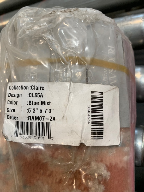 Photo 1 of ** NEW** Rugs America Claire CL65A Blue Mist Transitional Vintage 5x7 Area Rug, 5'3" x 7'0"