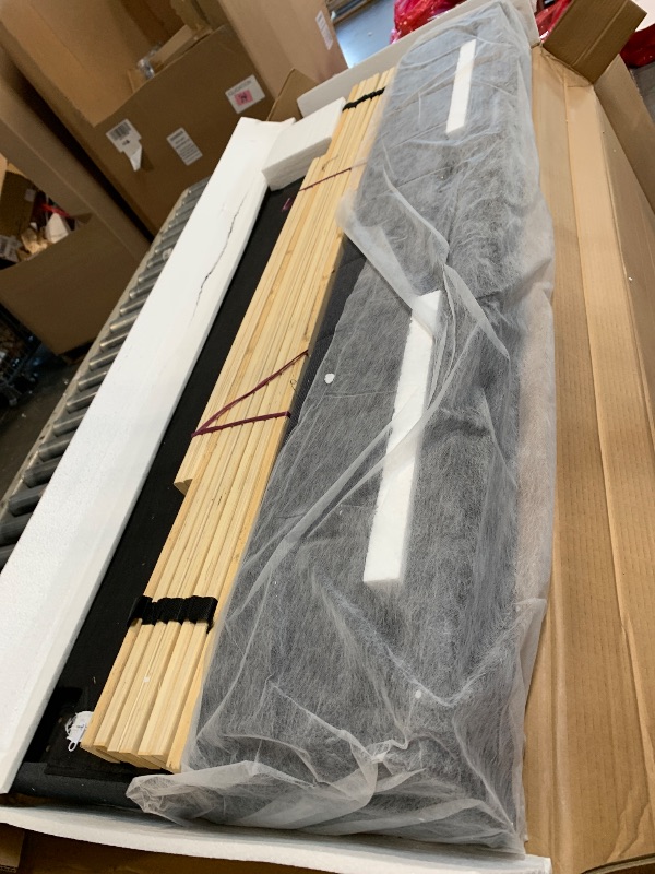 Photo 1 of ** NEW / COMPLETE** Boyd Sleep Senata Upholstered Platform Bed with Headboard and Durable Mattress Foundation with Strong 14 Wood Slat Supports, No BoxSpring Required: Queen, Black, Charcoal